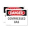 Signmission Compressed Gas Danger Sign, Plastic, 10in W x 7in L, 2PK OS-2PACK-DS-P-710-L-1076 - alternate 1